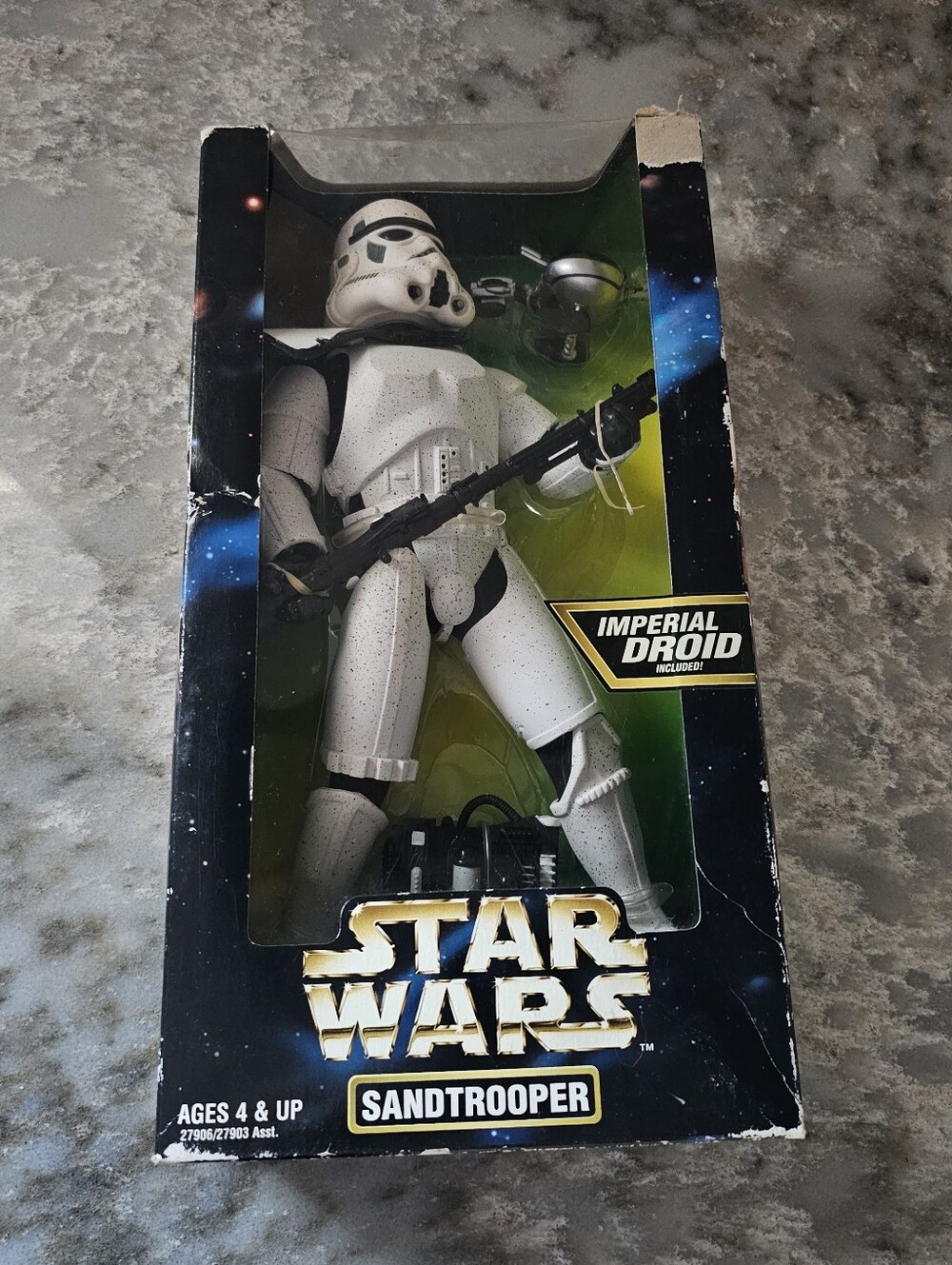 1997 Star Wars 12" Sandtrooper Action Collection Kenner Figure - Worn Box/Read